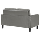 Ruth Upholstered Track Arm Loveseat - Grey