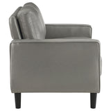 Ruth Upholstered Track Arm Loveseat - Grey
