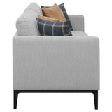 Apperson 2-Piece Upholstered Track Arm Sofa Set Light Grey