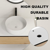 Wall Mounted Bathroom Vanity With Art Sink & 1 Soft Close Drawer