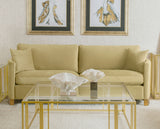Corliss Upholstered Curved Track Arm Sofa in Camel