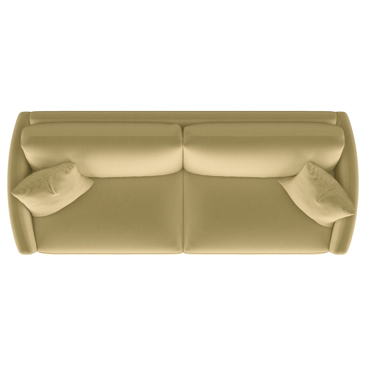 Corliss Upholstered Curved Track Arm Sofa in Camel