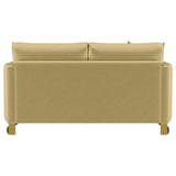 Corliss Upholstered Curved Track Arm Loveseat Camel