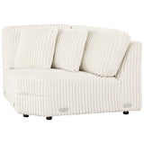 Emberson Upholstered Wedge Ivory Corduroy