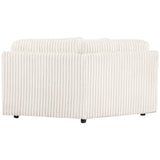 Emberson Upholstered Wedge Ivory Corduroy