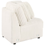 Emberson Upholstered Wedge Ivory Corduroy