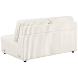 Emberson Upholstered Armless Loveseat in Ivory