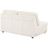 Emberson Upholstered Armless Loveseat in Ivory