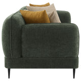 Jade 2-Piece Chenille Upholstered Sofa Set Green