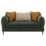 Jade 2-Piece Chenille Upholstered Sofa Set Green