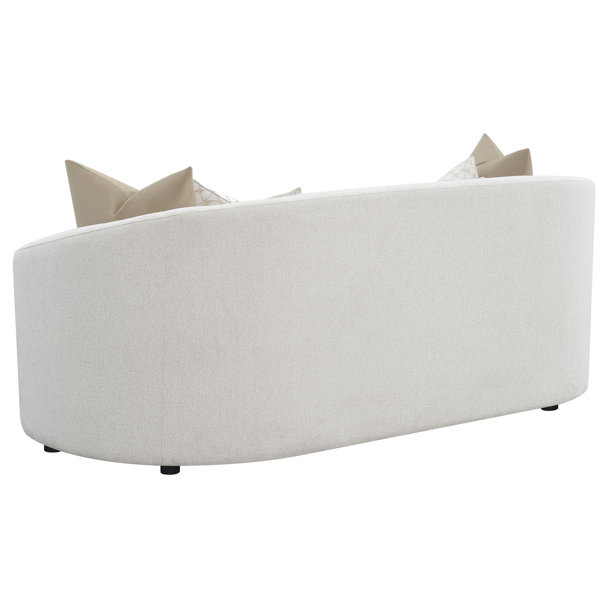Rainn 2-Piece Boucle Upholstered Sofa Set Latte