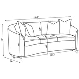 Rainn 2-Piece Boucle Upholstered Sofa Set Latte