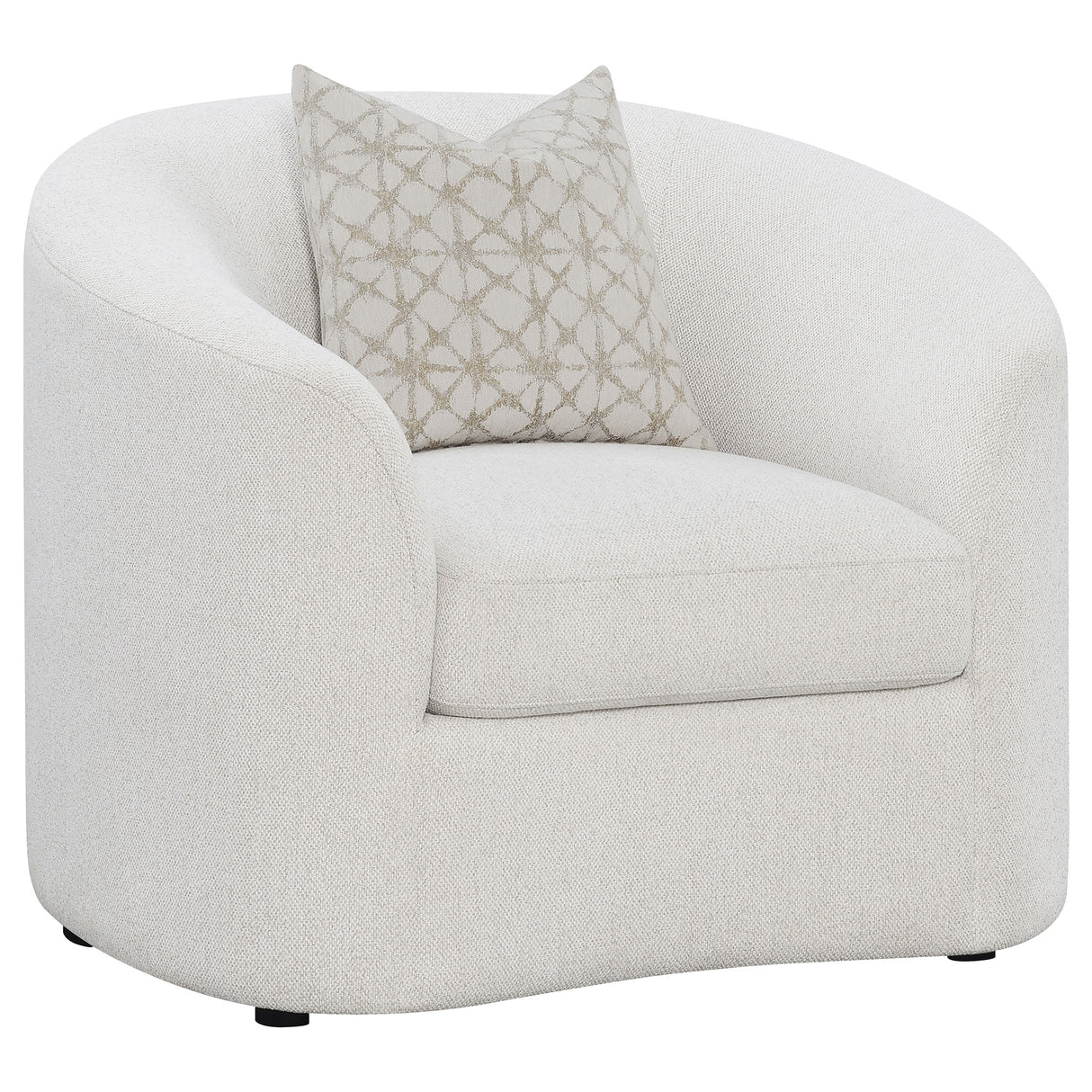 Rainn Boucle Upholstered Sloped Arm Accent Chair