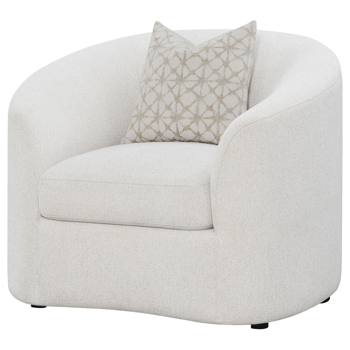 Rainn Boucle Upholstered Sloped Arm Accent Chair