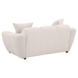 Destino 2-Piece Chenille Splayed Arm Sofa Set Greige