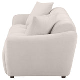 Destino Chenille Upholstered Splayed Arm Sofa - Greige