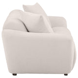 Destino Chenille Upholstered Splayed Arm Loveseat, Greige