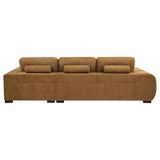Octavia Upholstered Chaise Sectional Sofa – Amber