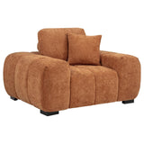 Octavia Tufted Upholstered Accent Chair Orange