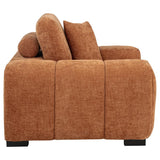 Octavia Tufted Upholstered Accent Chair Orange