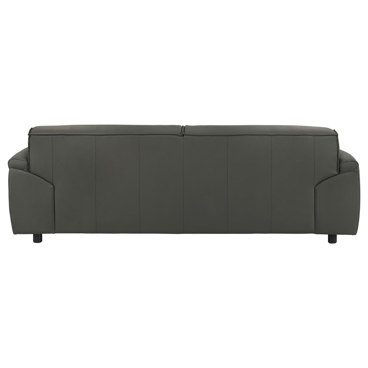 Buxton Top Grain Leather Sofa in Graphite