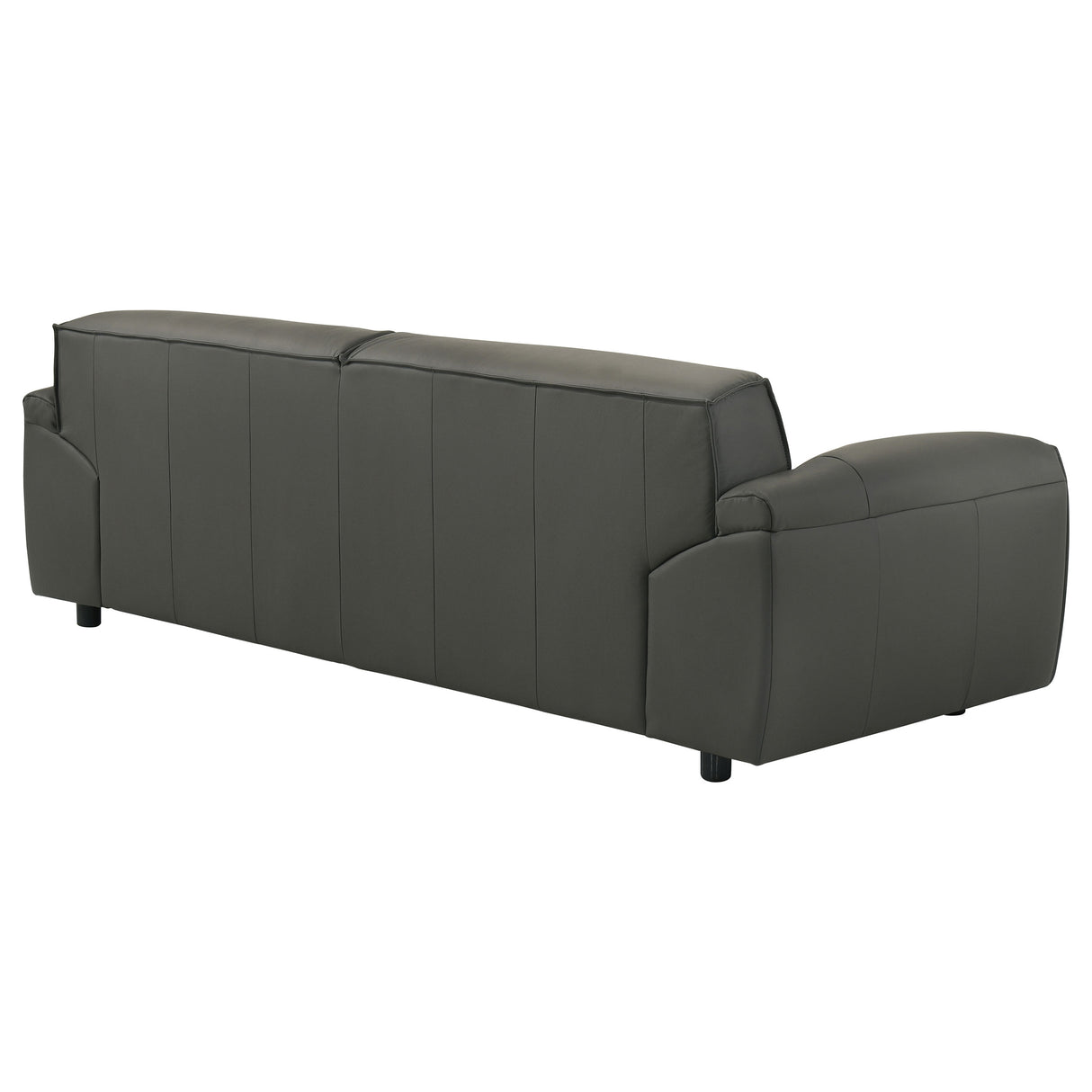 Buxton Top Grain Leather Sofa in Graphite