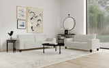Deerhurst 2-Piece Upholstered Track Arm Sofa Set, Greige