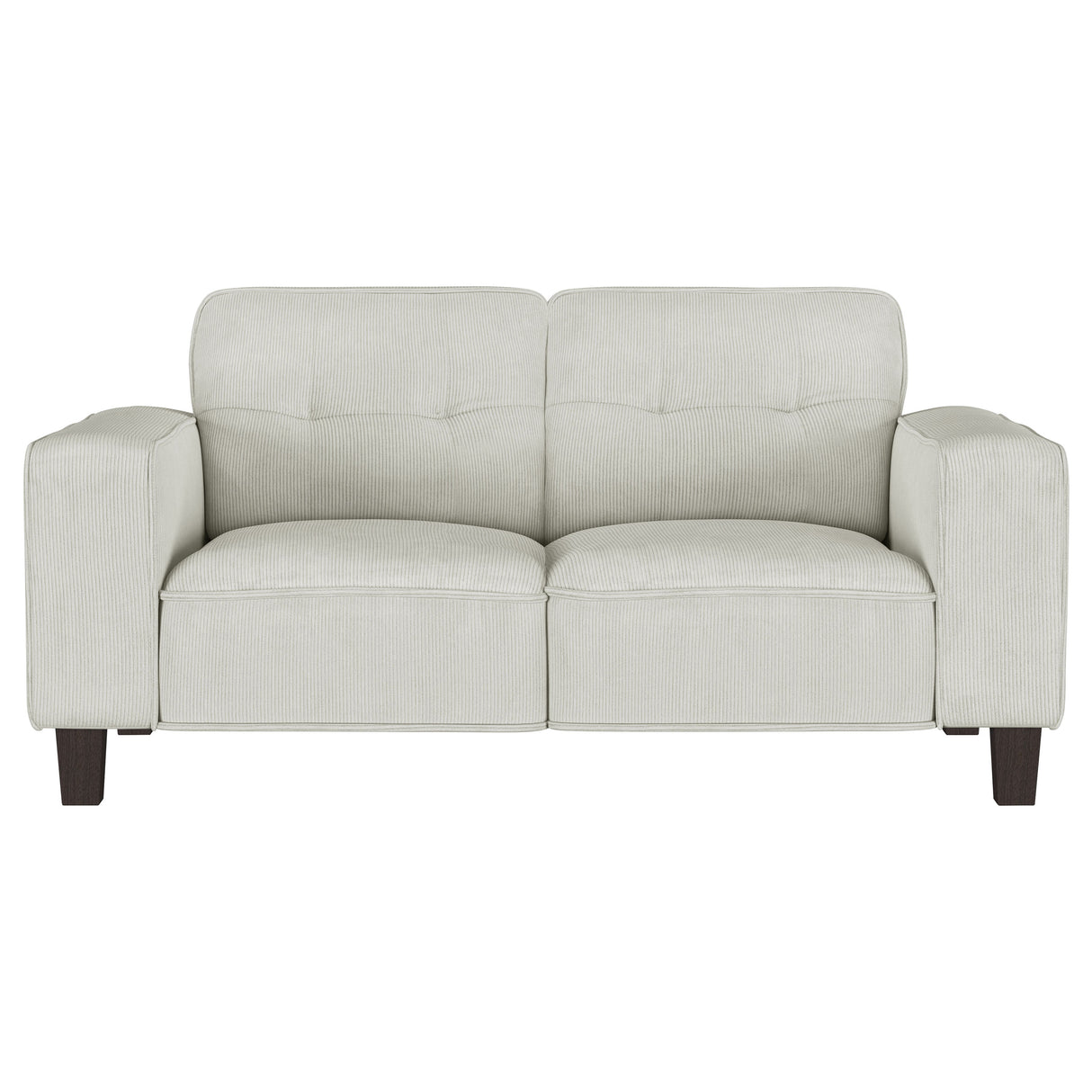 Deerhurst 2-Piece Upholstered Track Arm Sofa Set, Greige