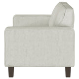 Deerhurst Upholstered Track Arm Tufted Sofa in Greige