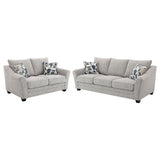 Tomkins 2-Piece Boucle Sofa Set - Light Grey
