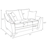 Tomkins Boucle Upholstered Loveseat Light Grey