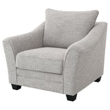 Tomkins Boucle Upholstered Chair Light Grey