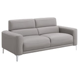 Glenmark Upholstered Track Arm Sofa in Taupe
