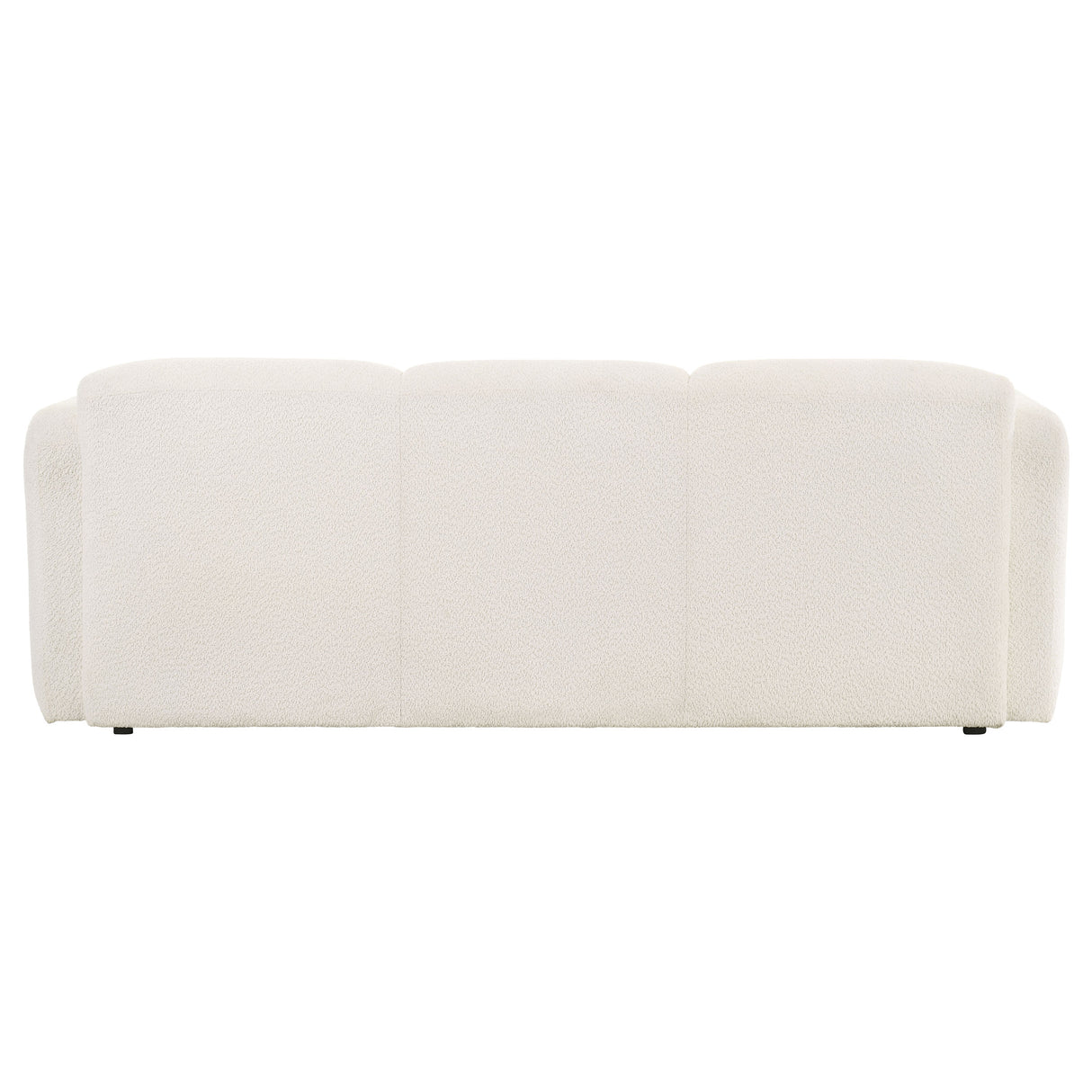 Dorset Fabric Upholstered Round Track Arm Sofa - White