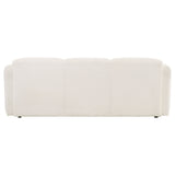 Dorset Fabric Upholstered Round Track Arm Sofa - White