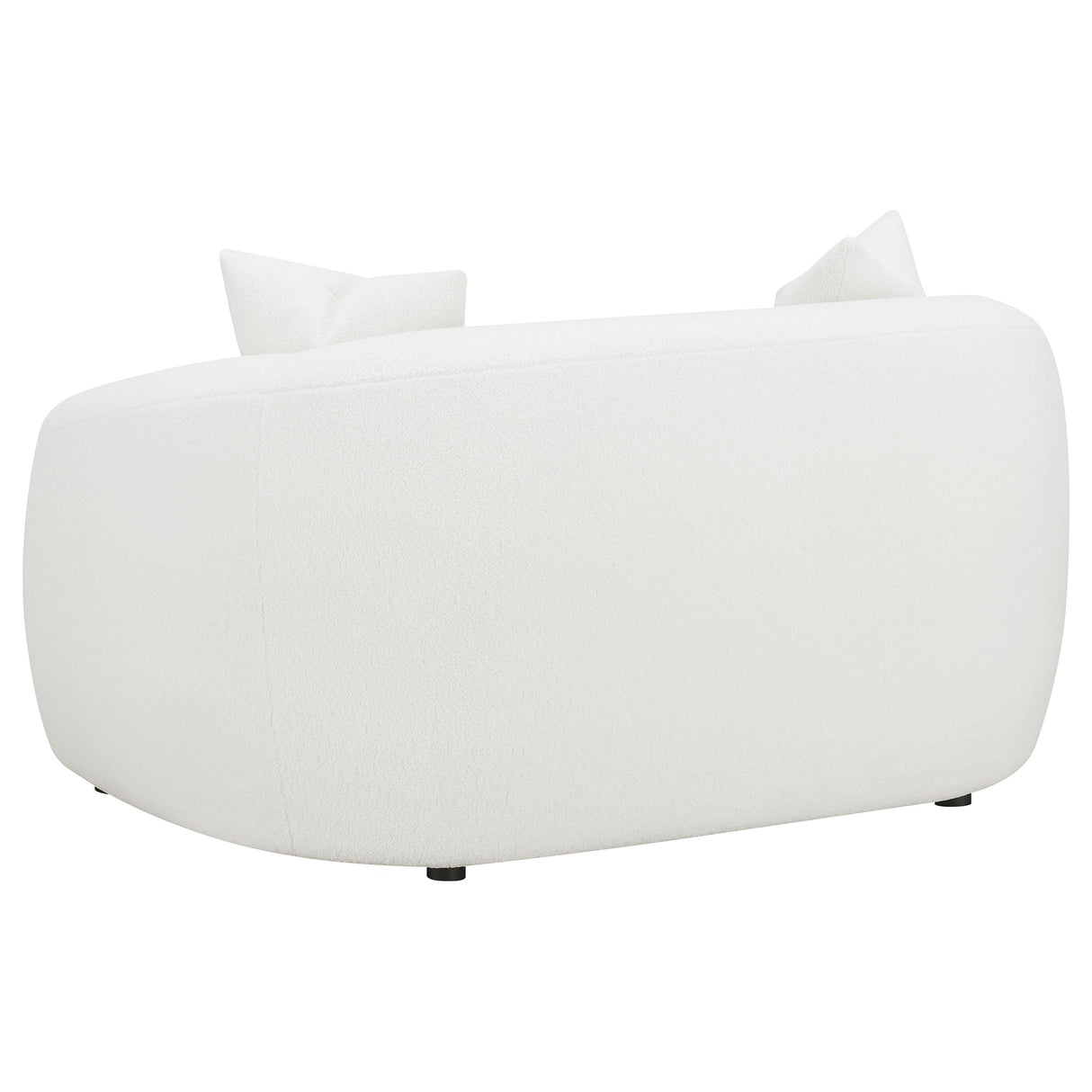 Isabella 2-Piece Faux Sheepskin Sofa Set in Ivory