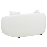 Isabella 2-Piece Faux Sheepskin Sofa Set in Ivory