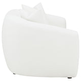 Isabella 2-Piece Faux Sheepskin Sofa Set in Ivory