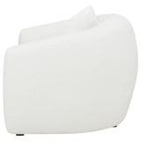 Isabella Faux Sheepskin Accent Chair - Ivory