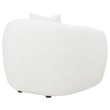 Isabella Faux Sheepskin Accent Chair - Ivory