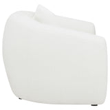 Isabella Faux Sheepskin Accent Chair - Ivory