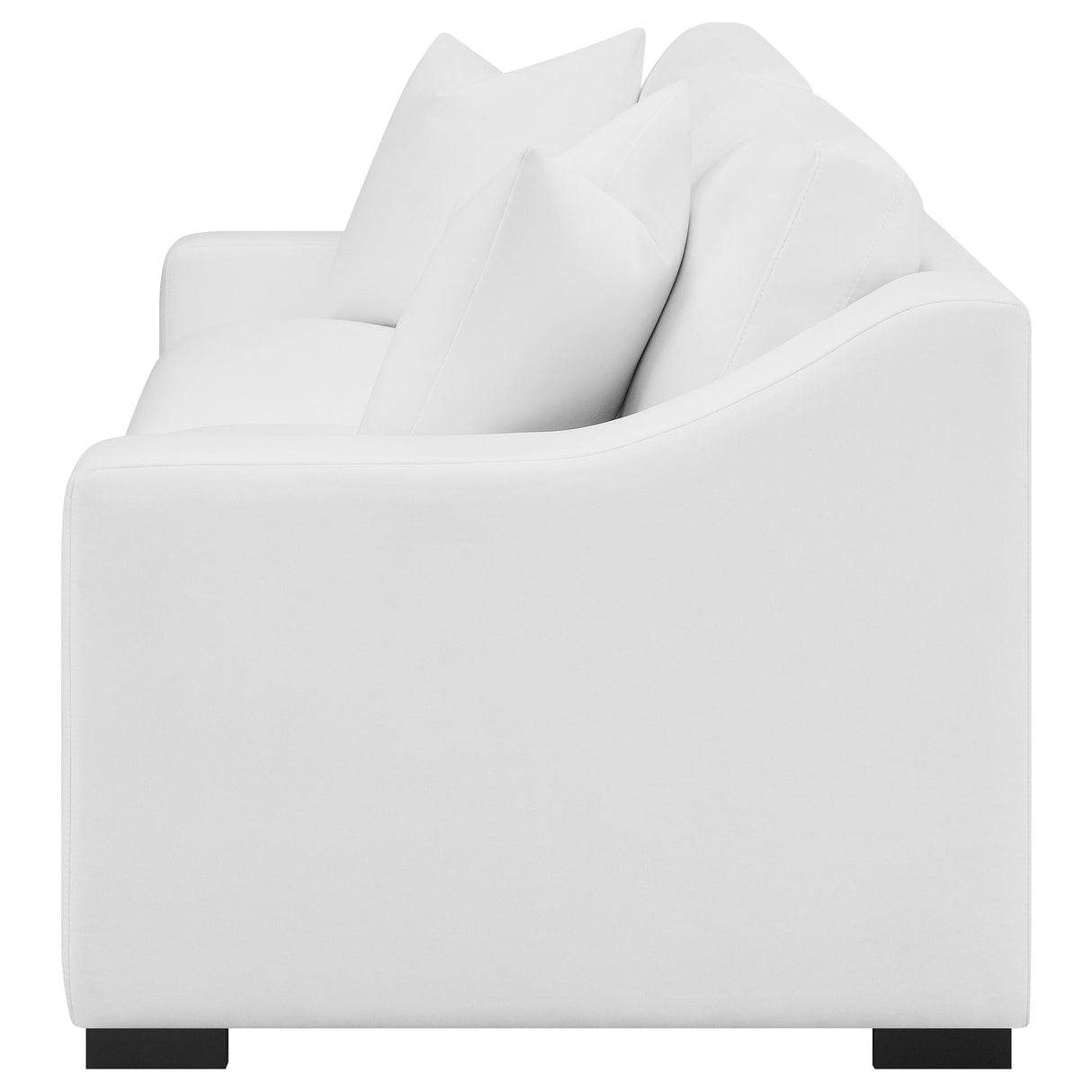 Ashlyn Upholstered Sloped Arm Sofa - White