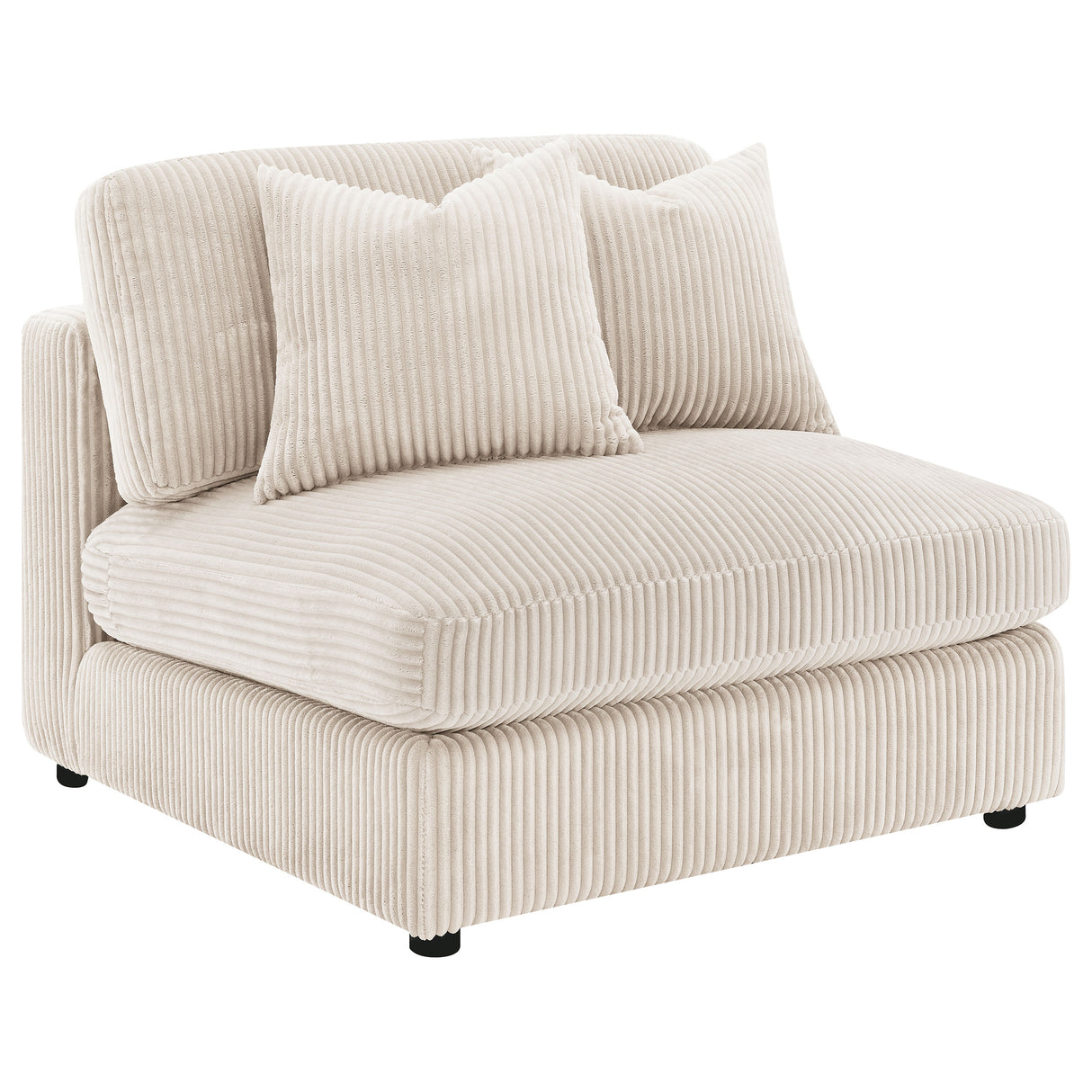Blaine Upholstered Armless Chair in Sand