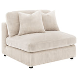 Blaine Upholstered Armless Chair in Sand