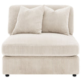 Blaine Upholstered Armless Chair in Sand