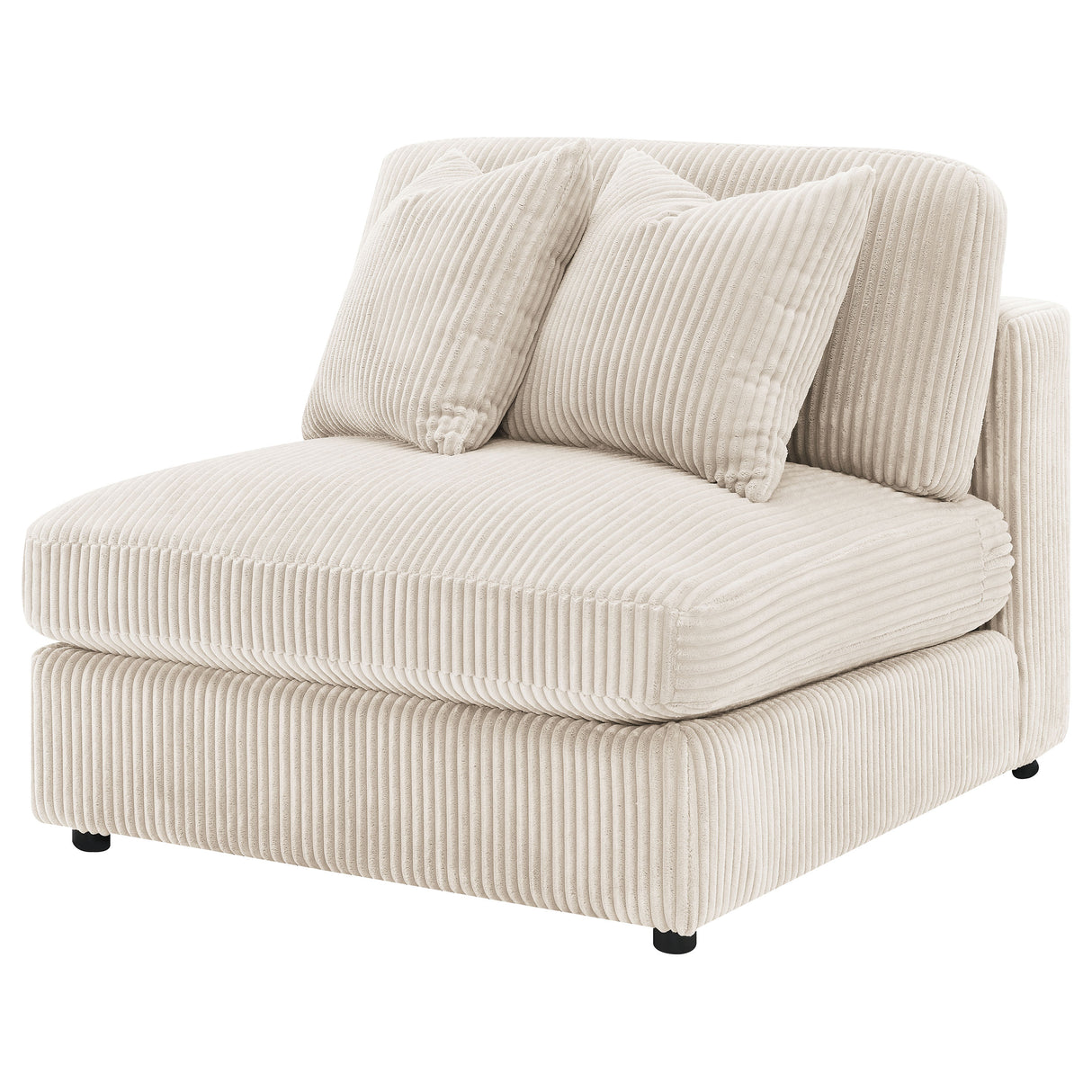 Blaine Upholstered Armless Chair in Sand