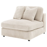 Blaine Upholstered Armless Chair in Sand