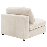 Blaine Upholstered Armless Chair in Sand