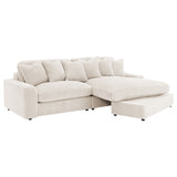 Blaine Upholstered Reversible Chaise Sectional Sofa, Sand