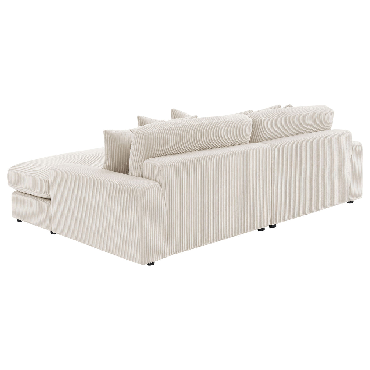 Blaine Upholstered Reversible Chaise Sectional Sofa, Sand
